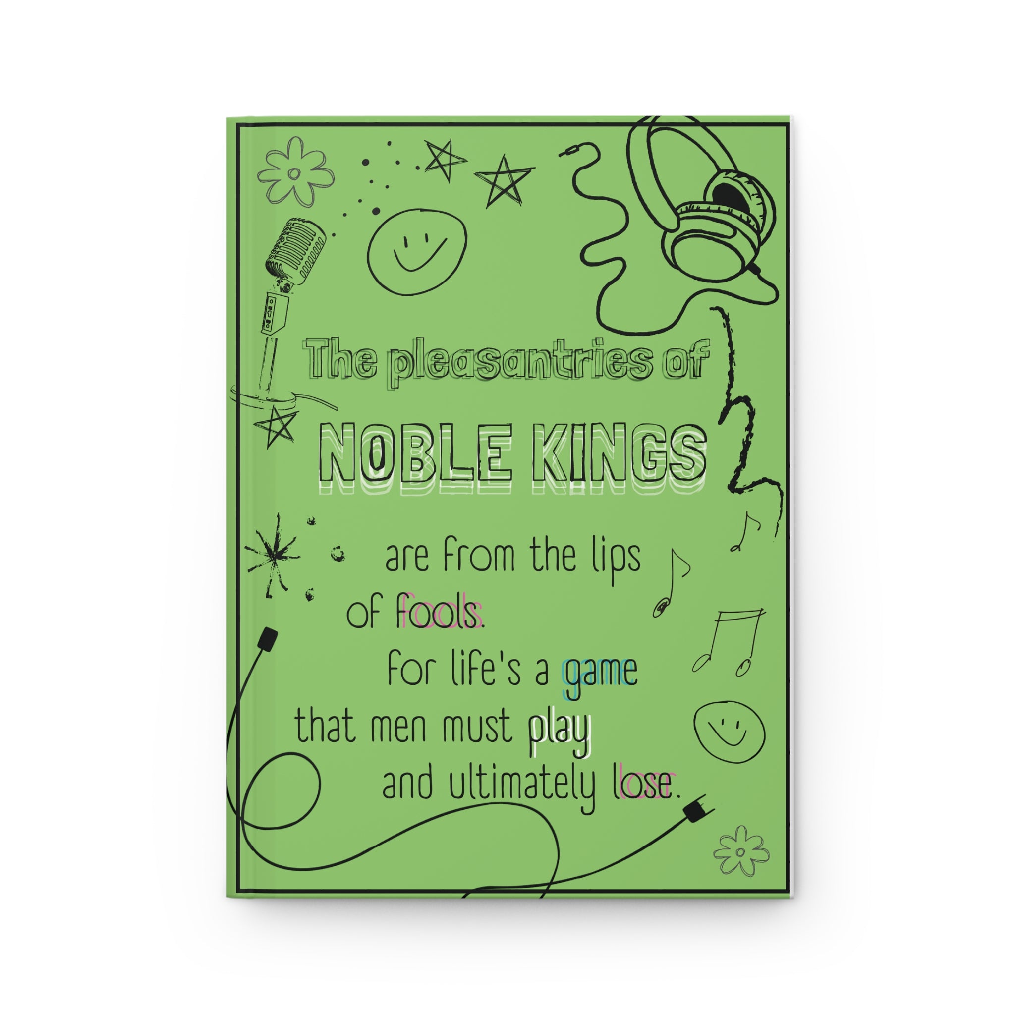 Green Game of Life Hardcover Journal