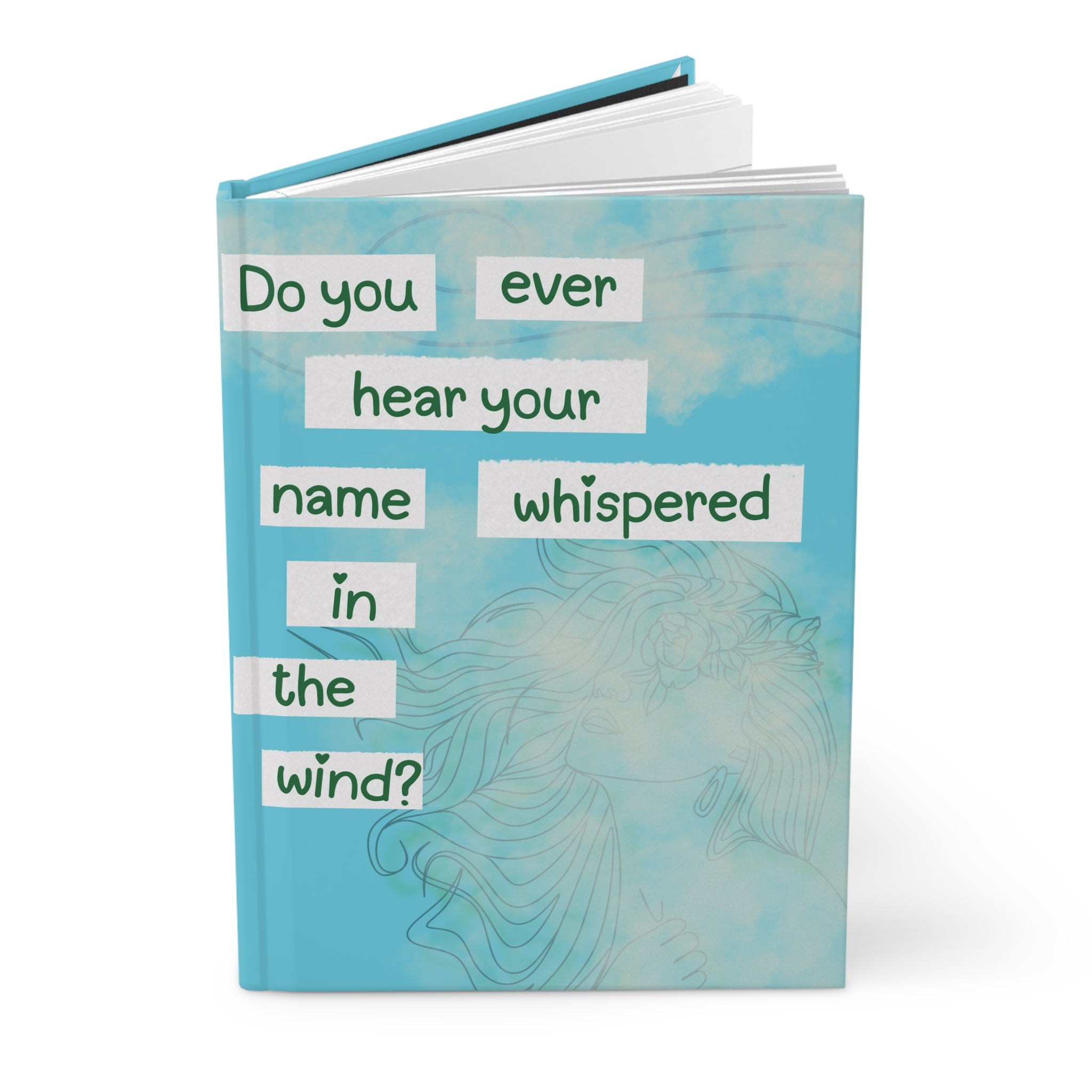 Whispered in the Wind Hardcover Journal