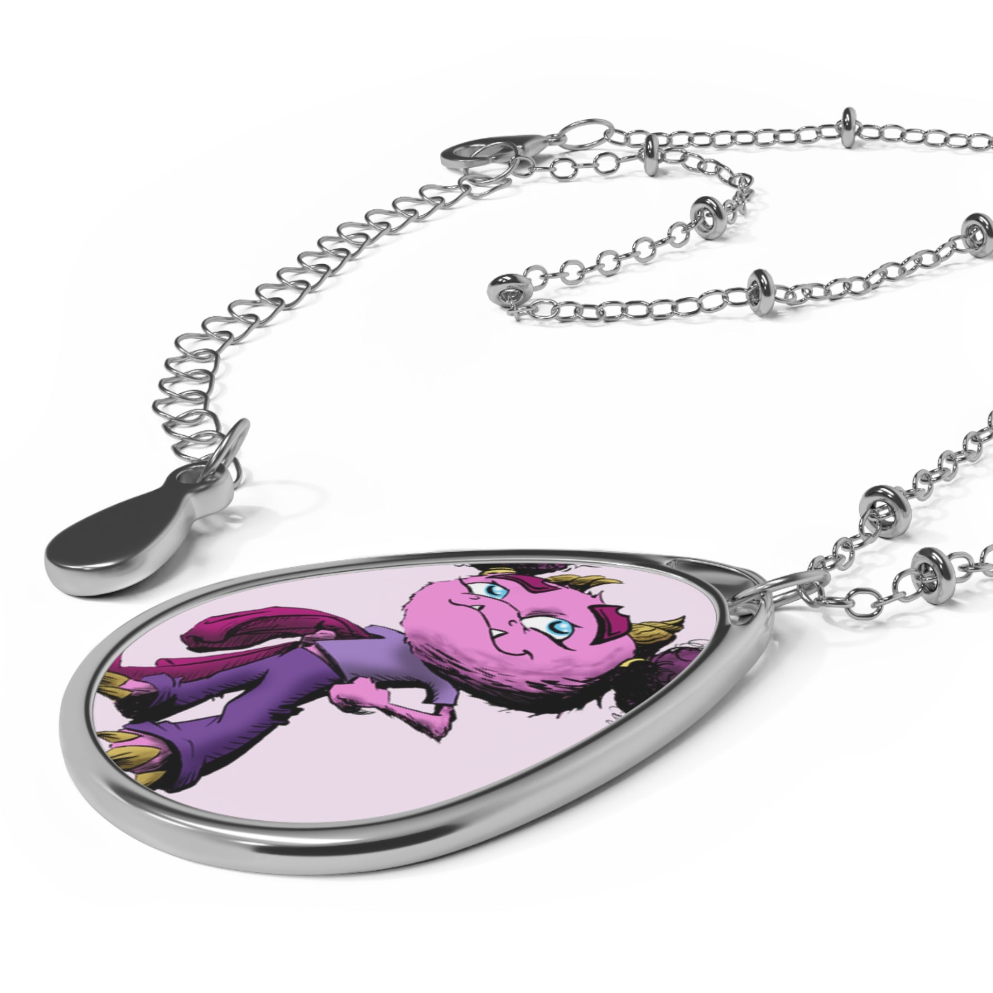 Francine the Monster Oval Necklace