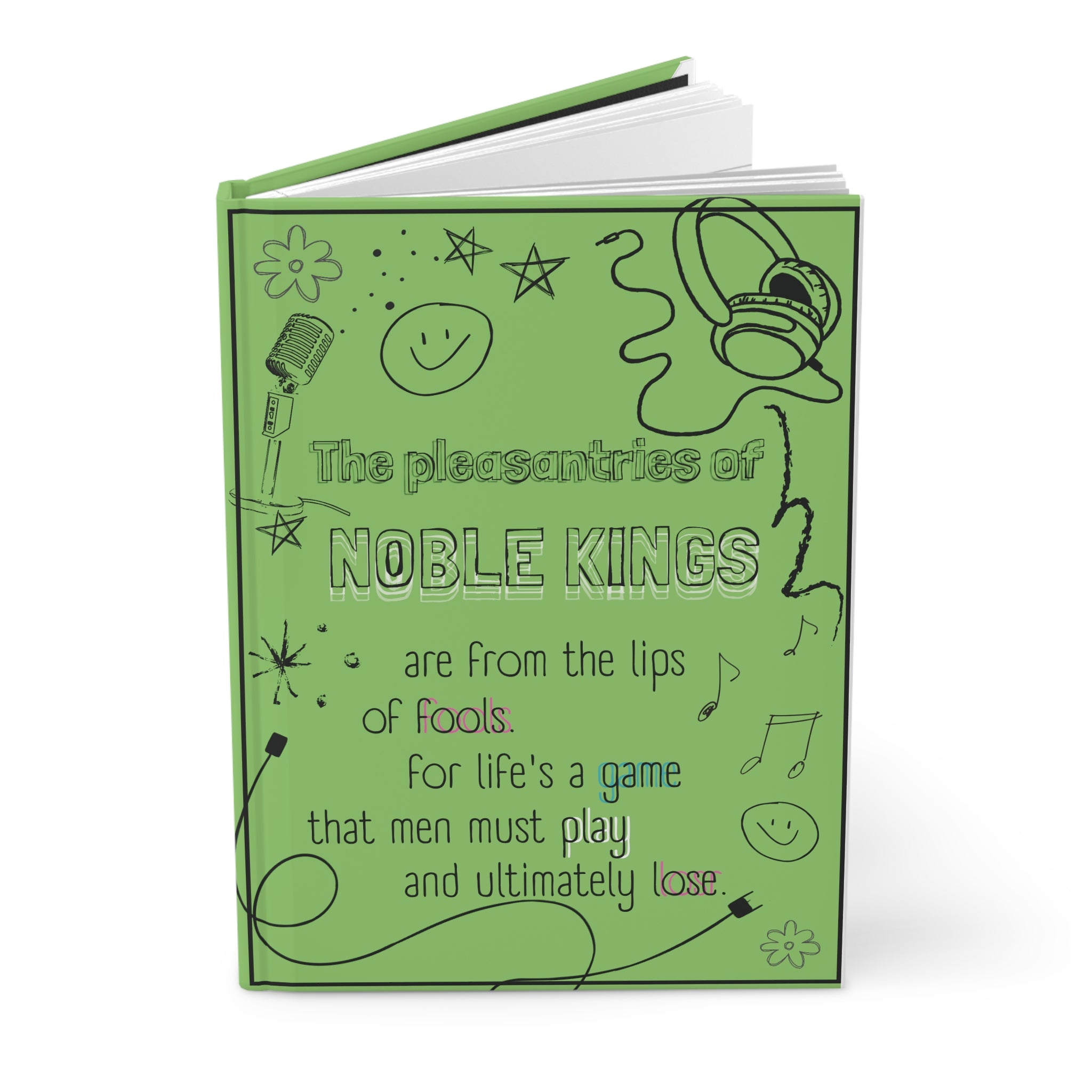 Green Game of Life Hardcover Journal