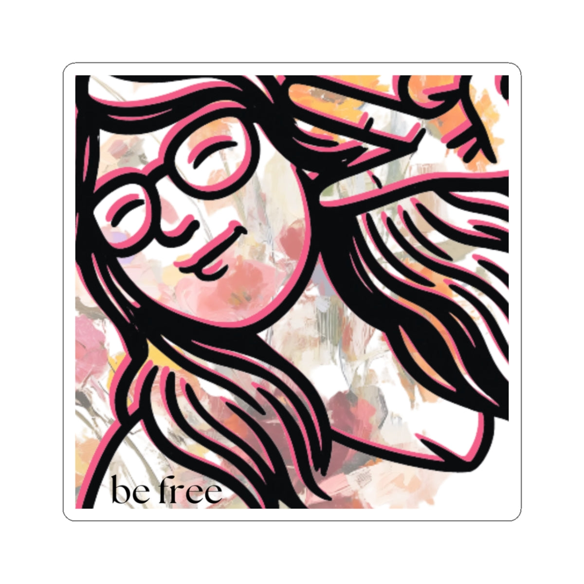 Be Free Sticker