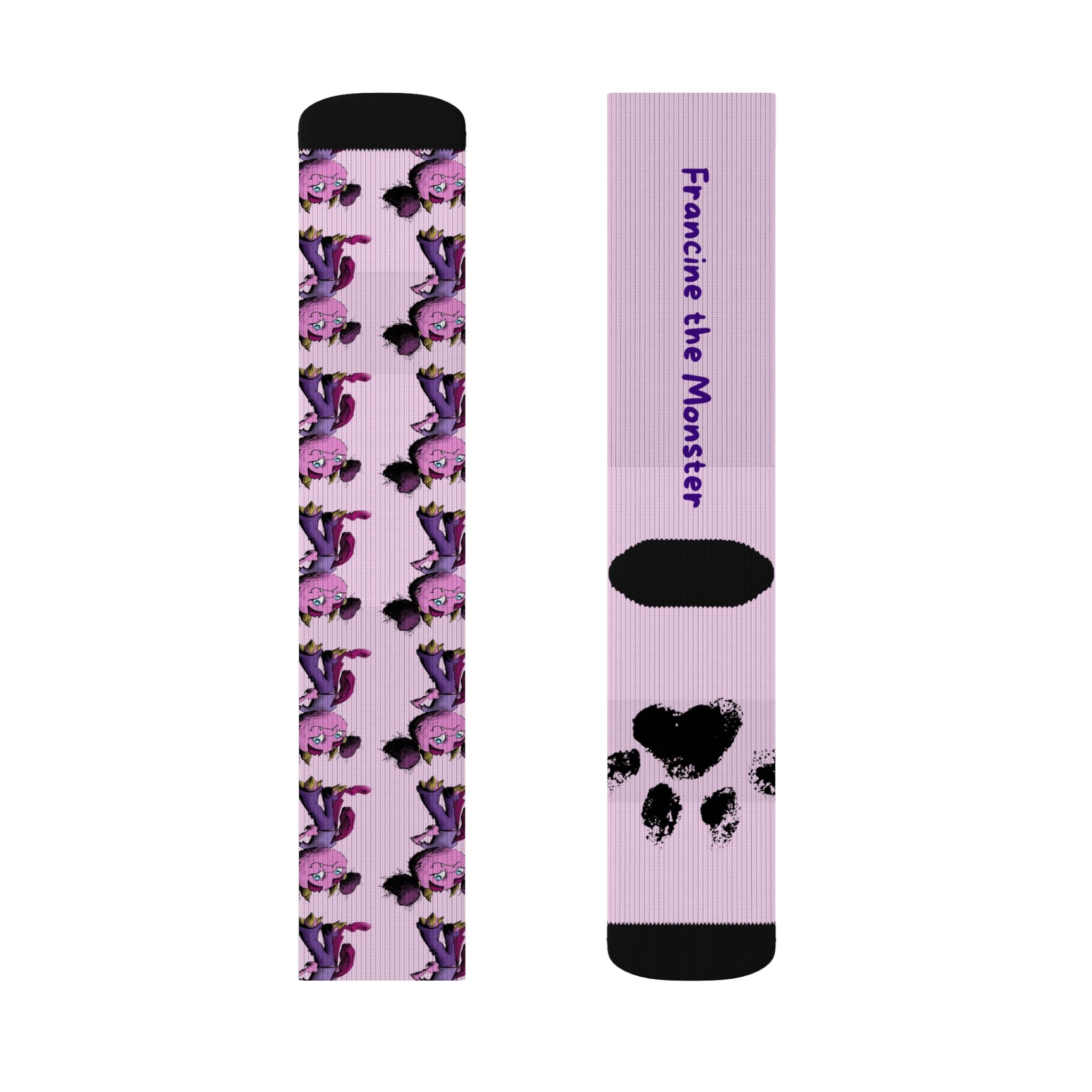 Francine the Monster Sublimation Socks