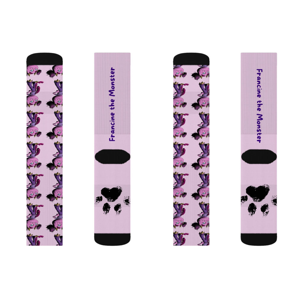 Francine the Monster Sublimation Socks
